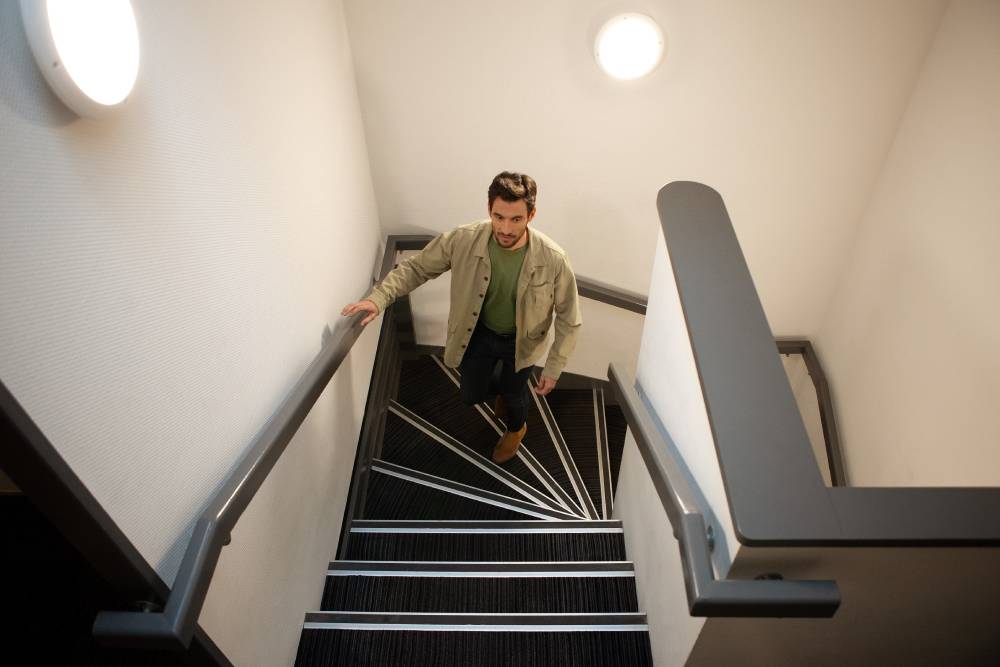 Well lit protected room Well lit protected room